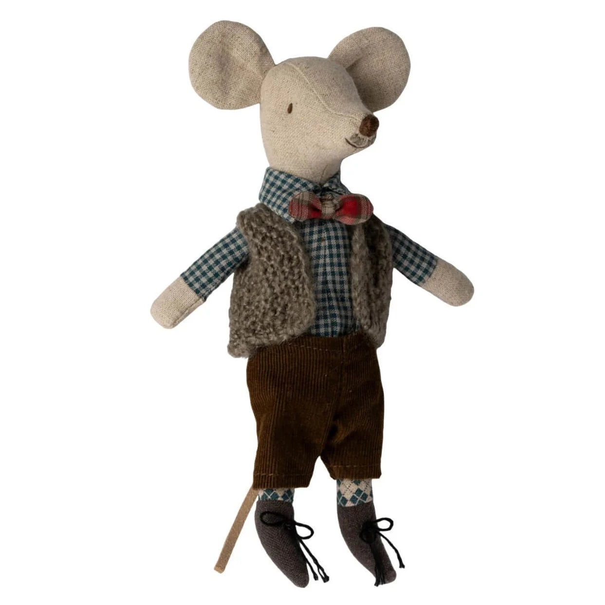 Îmbrăcăminte, vesta, pantaloni și papion, Grandpa mouse, Maileg [2]