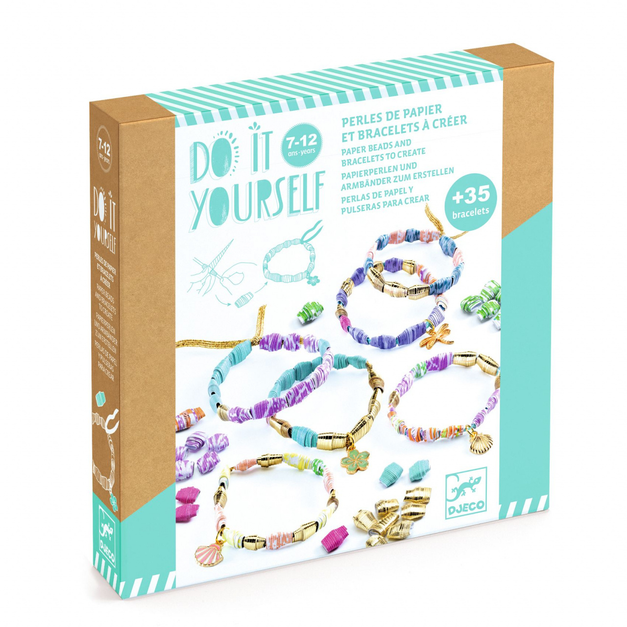 Joc creativ DIY bratari Elegant si auriu, Djeco [1]