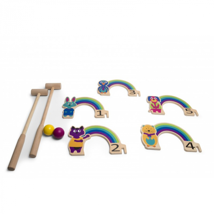 Joc de cricket Curcubeu, BS Toys [3]