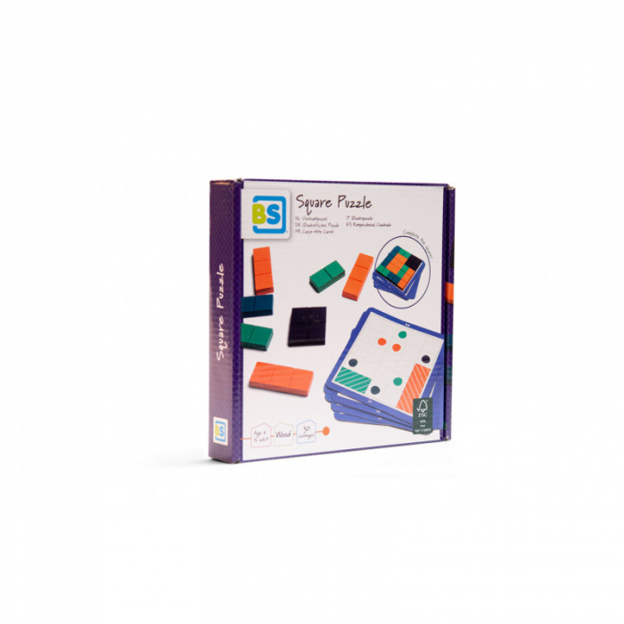 Joc de logica Square Puzzle, BS Toys [2]