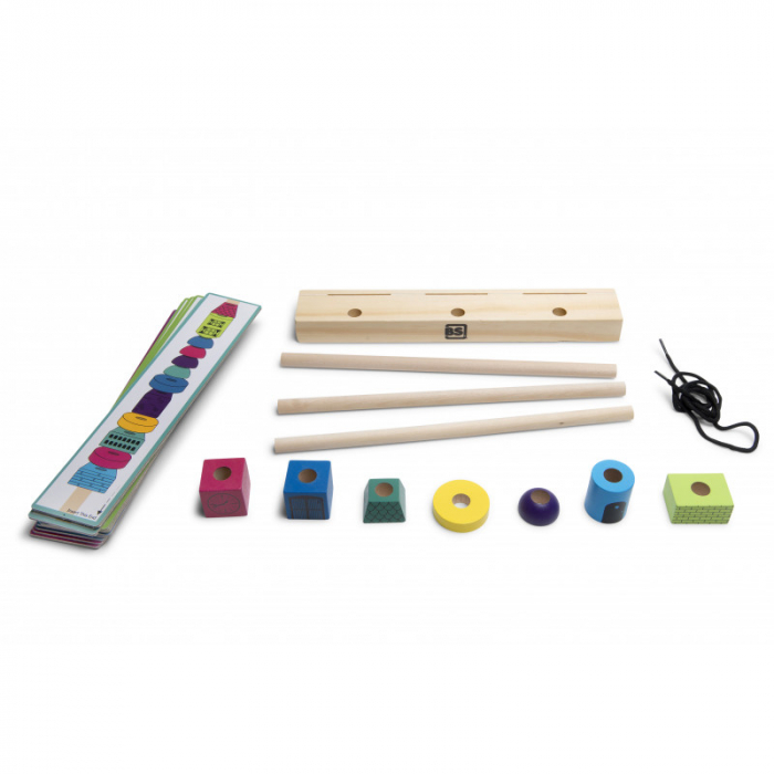 Joc de stivuire Turnuri din margele logice, BS Toys [2]