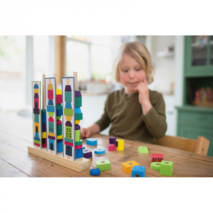 Joc de stivuire Turnuri din margele logice, BS Toys [5]
