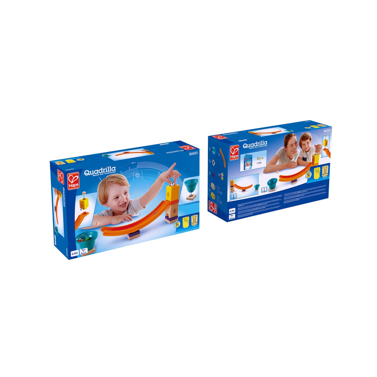 Jucarie copii Quadrilla - circuit cu bile - Set rampa  (17 piese) [2]