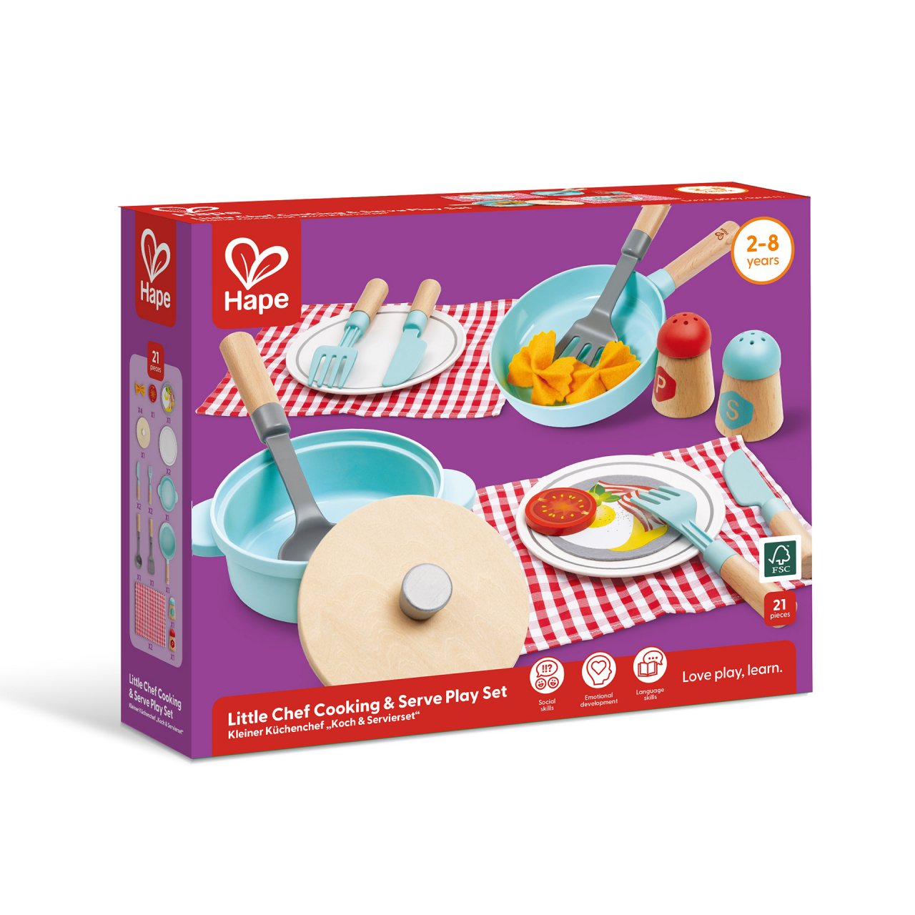 Jucarie copii - Set de joaca micutul Chef pentru gatit si servire (21 piese) [7]