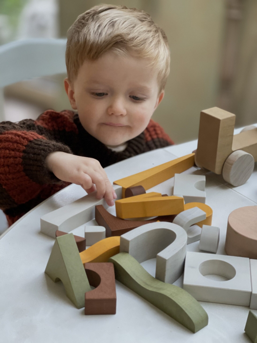 Jucarie din lemn - Blocuri puzzle [5]