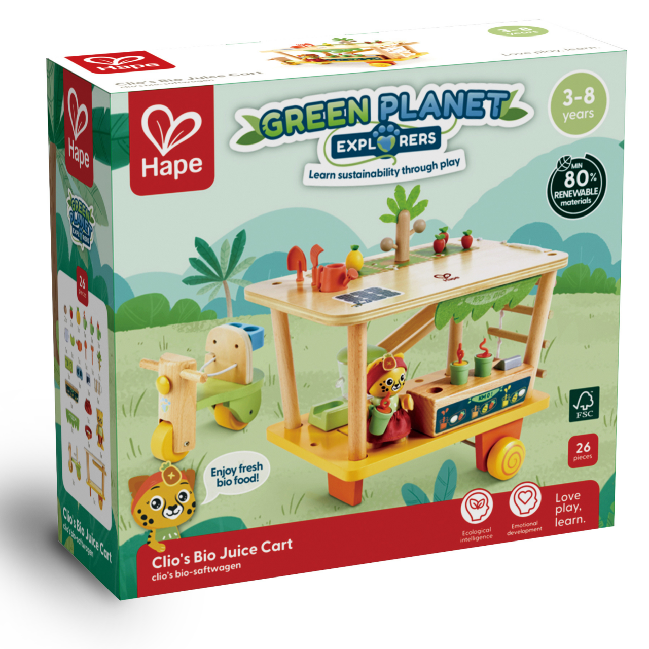 Jucarie din lemn - Magazinul de sucuri Eco (26 piese) [4]