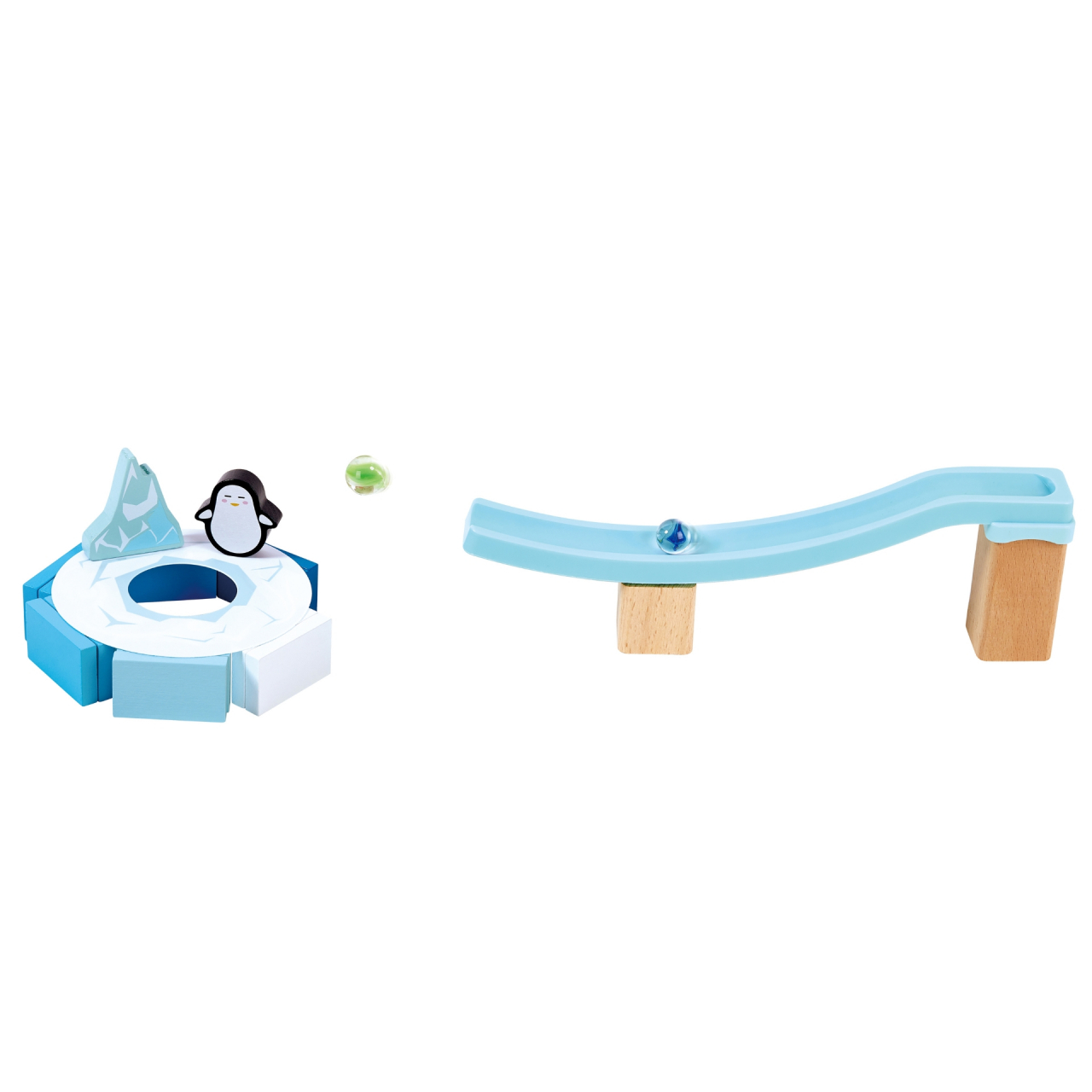 Jucarie din lemn - Marble Run Penguin Playland (112 piese) [7]