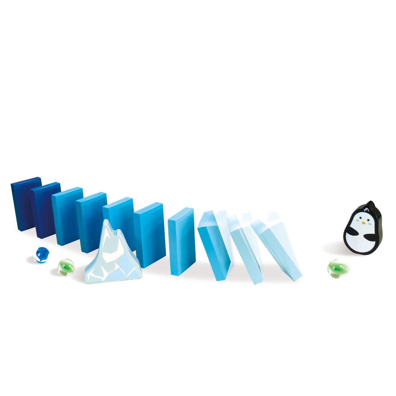 Jucarie din lemn - Marble Run Penguin Playland (112 piese) [5]