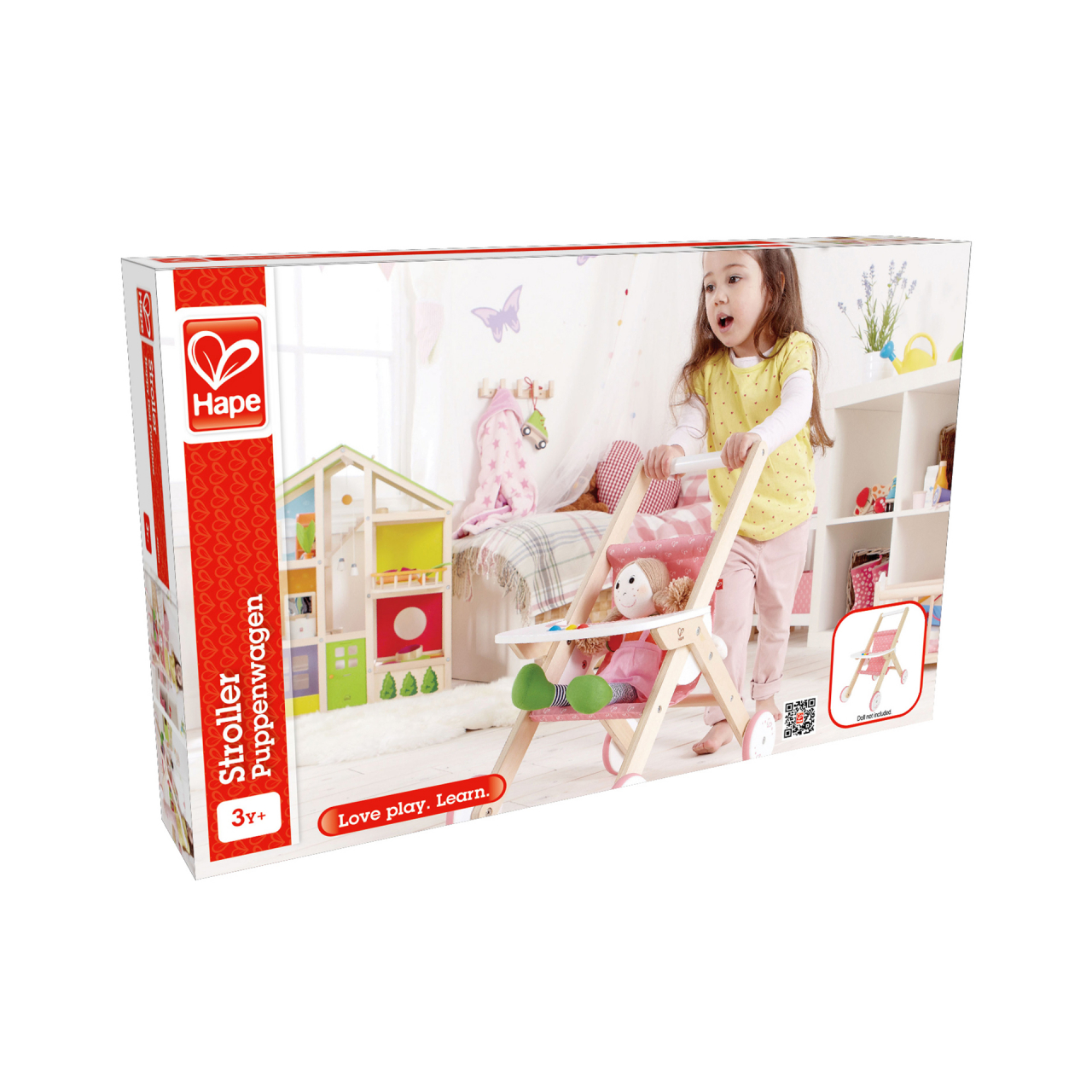 Jucarie din lemn pentru copii - Carucior clasic papusi [3]