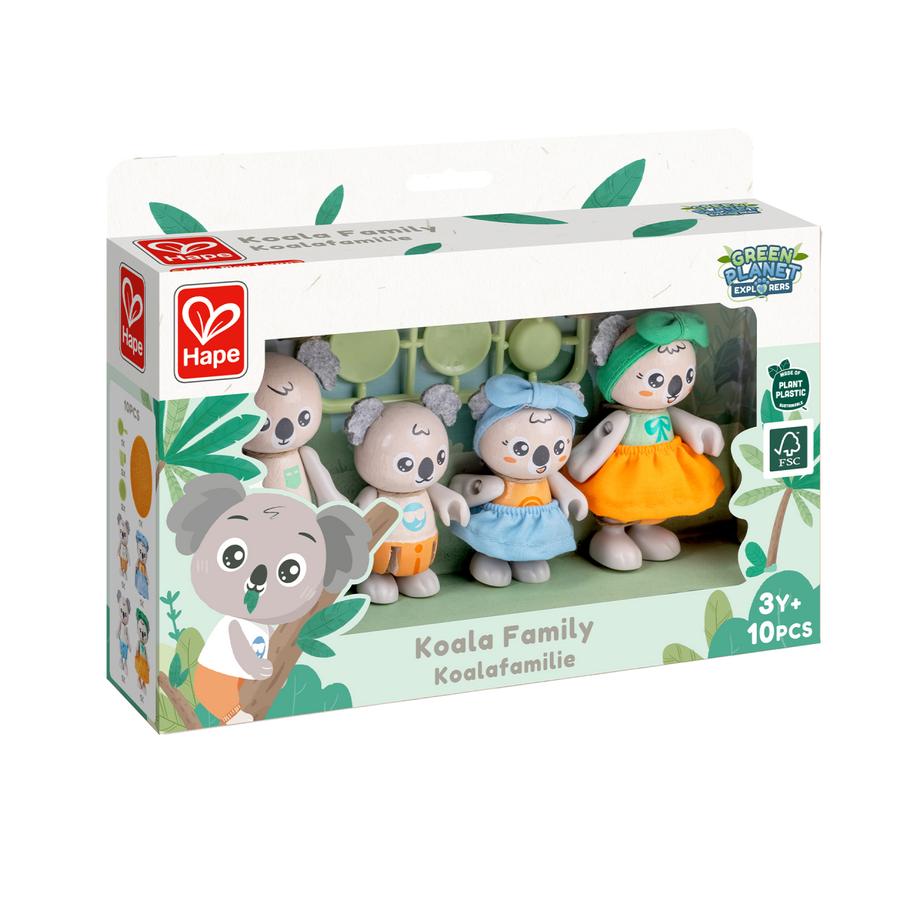 Jucarie din lemn pentru copii - Familia de Koala (10 piese) [2]