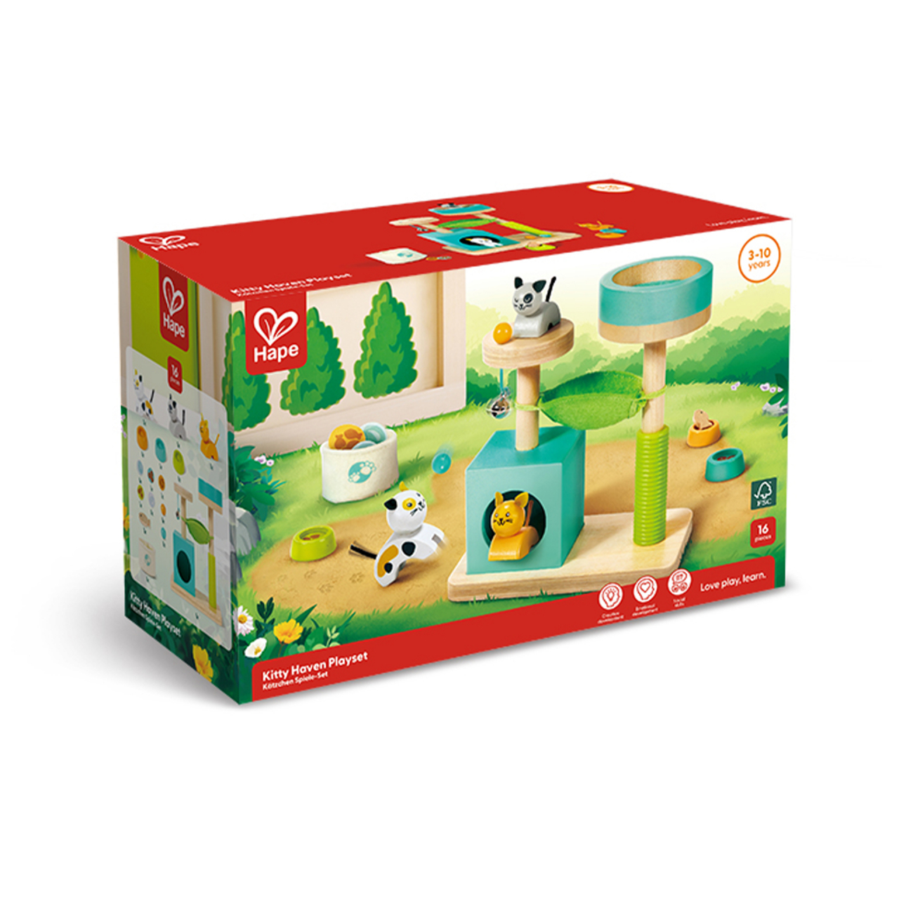 Jucarie din lemn pentru copii - Set de joaca Kitty Haven [3]
