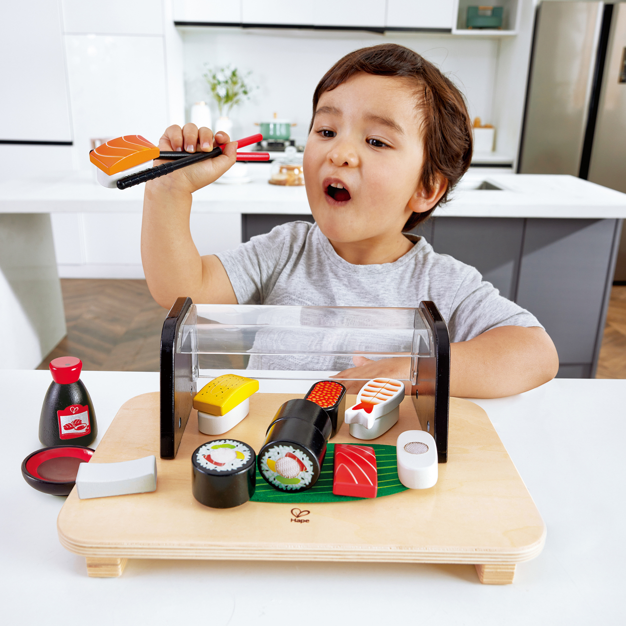 Jucarie din lemn pentru copii - Sushi (13 piese) [10]