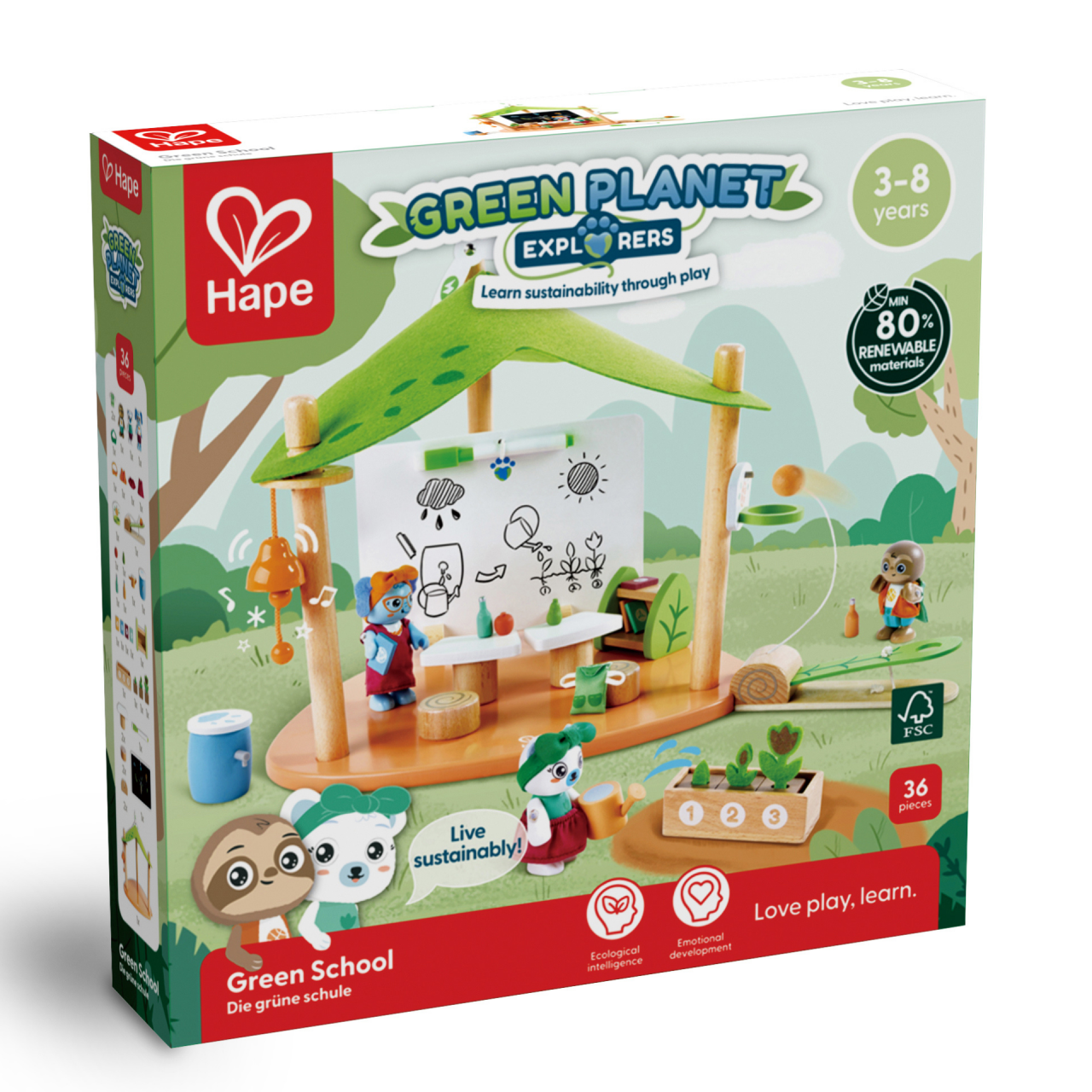 Jucarie din lemn - Scoala Planetei Verzi (36 piese) [4]