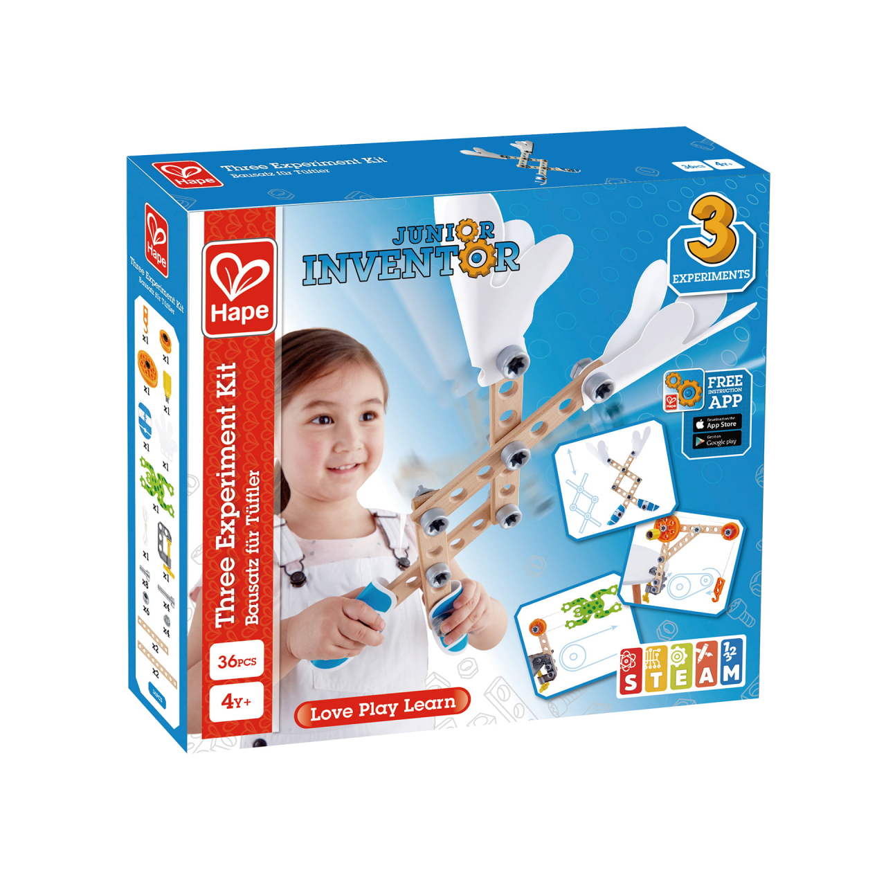 Jucarie din lemn - Set 3 experimente (37 piese) [1]