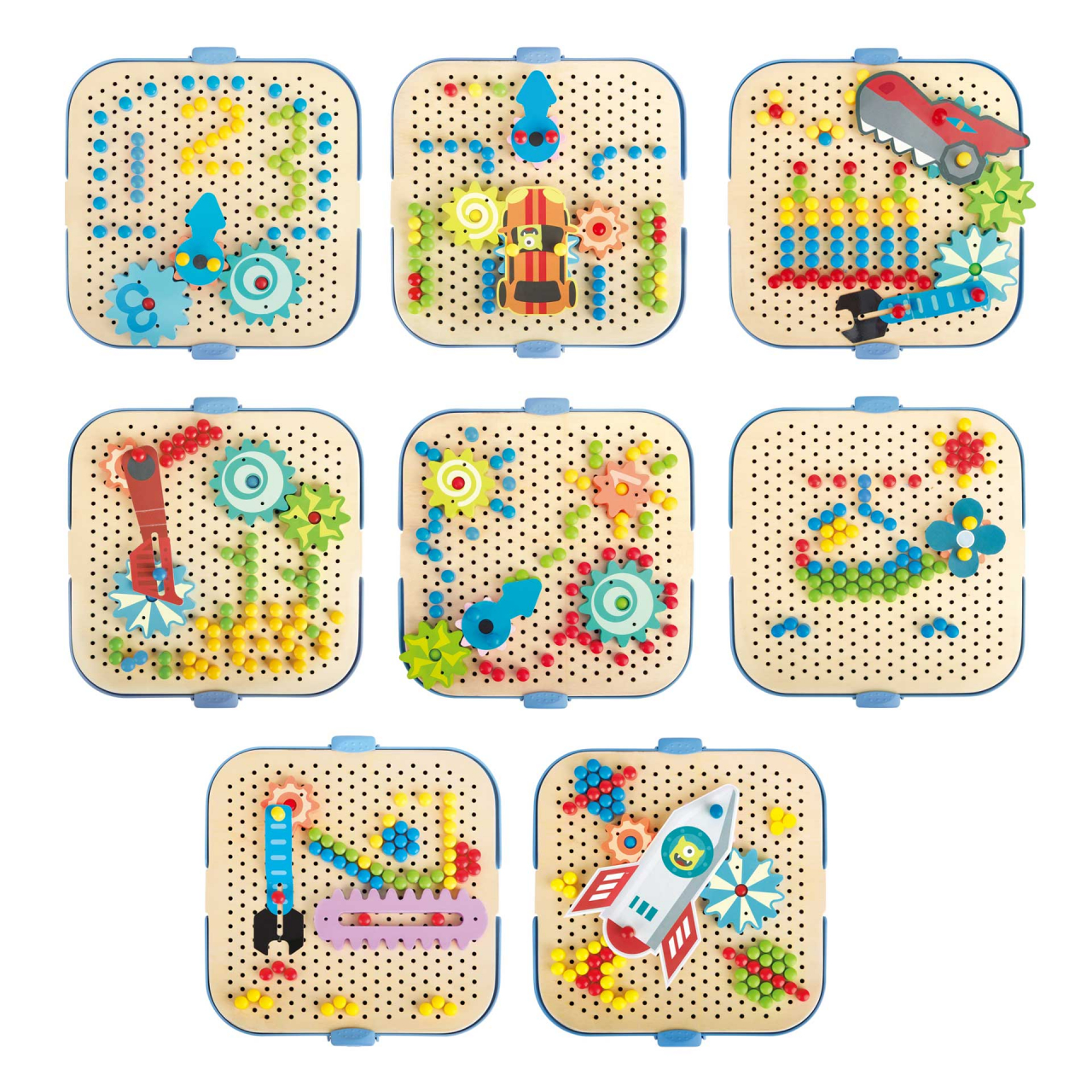 Jucarie din lemn - Set de joaca roti zimtate [2]
