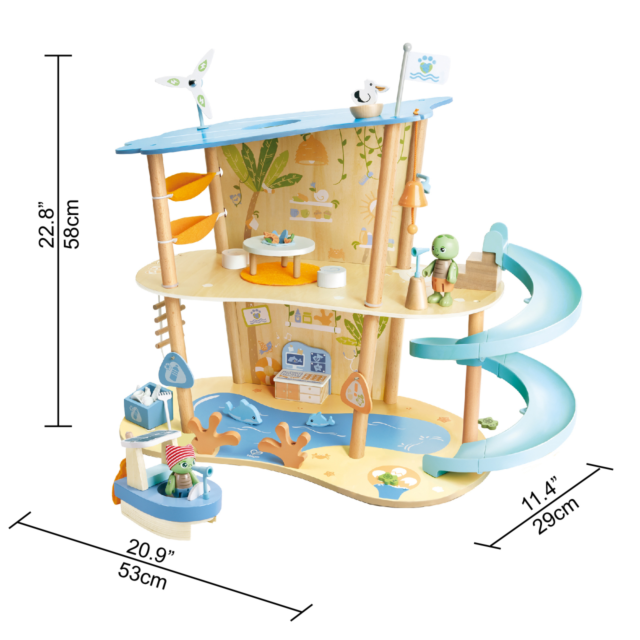 Jucarie din lemn - Set de joaca salvarea oceanelor (48 piese) [3]