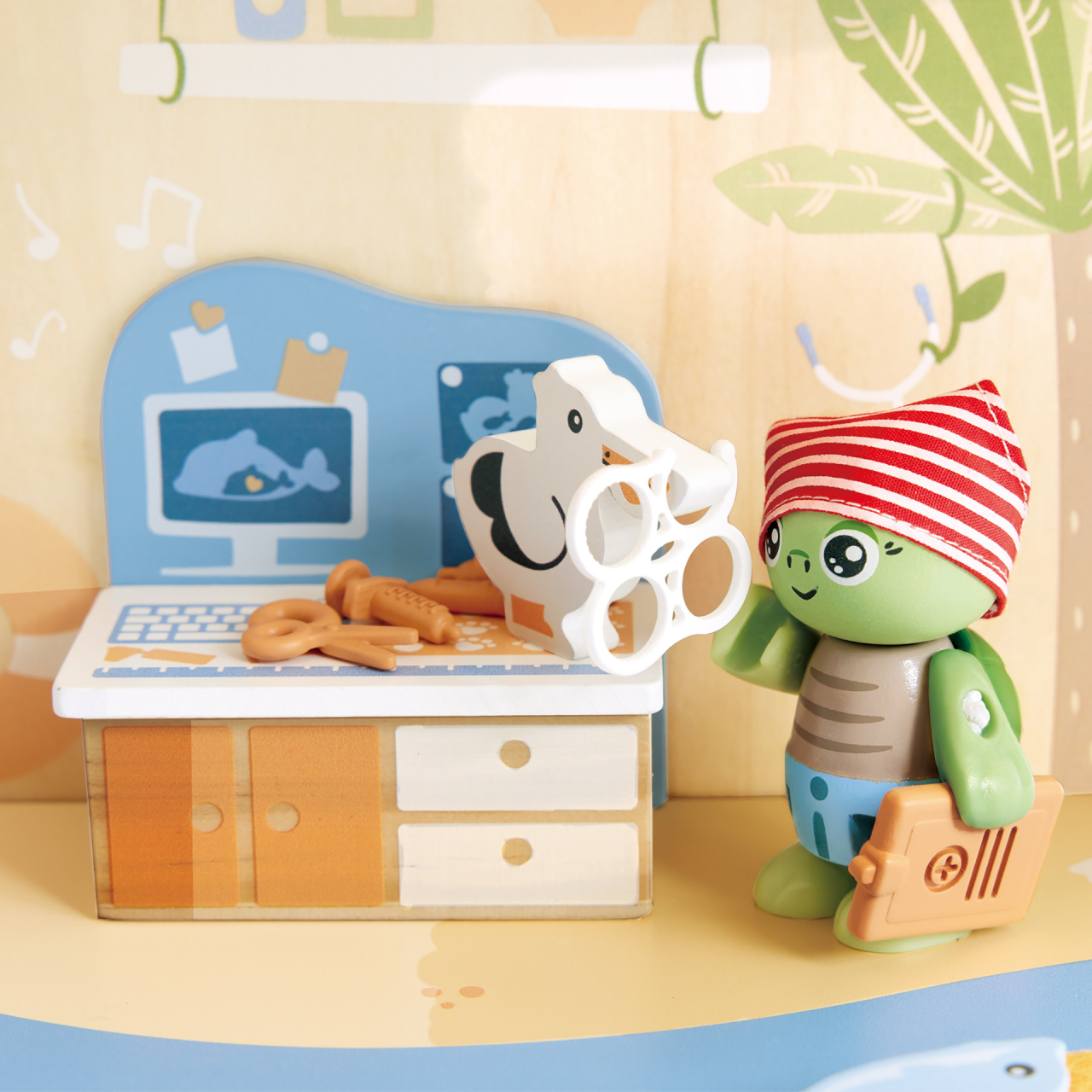 Jucarie din lemn - Set de joaca salvarea oceanelor (48 piese) [5]