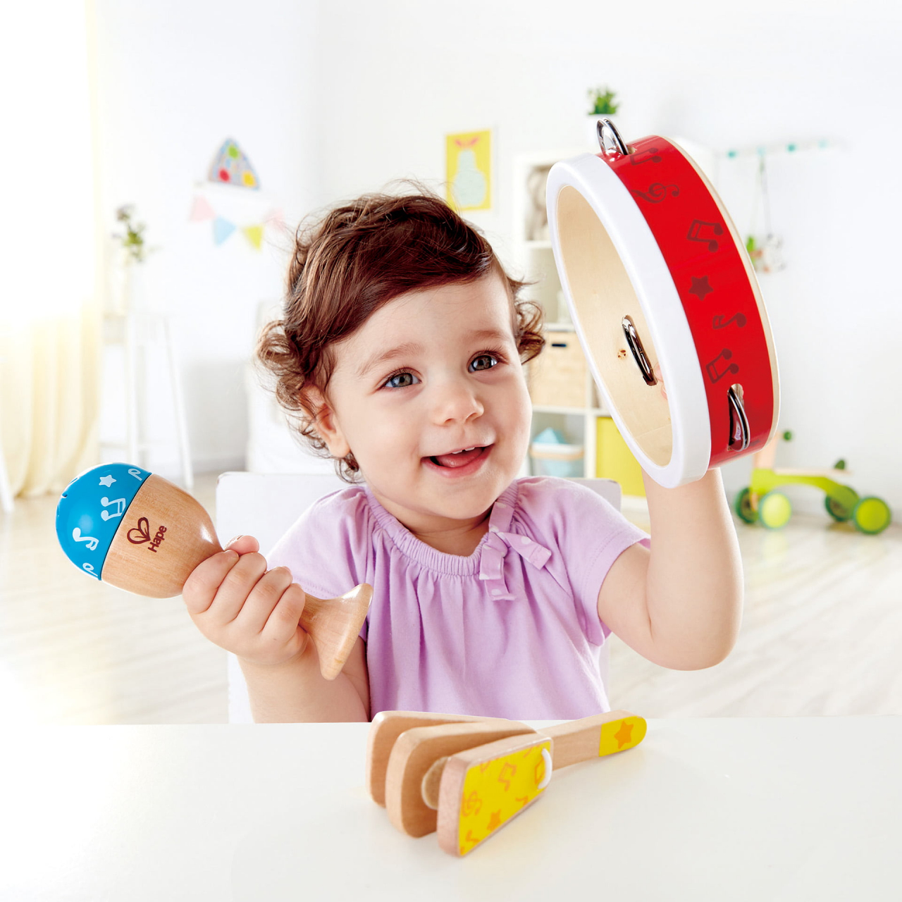 Jucarie din lemn - Set de percutie junior [4]