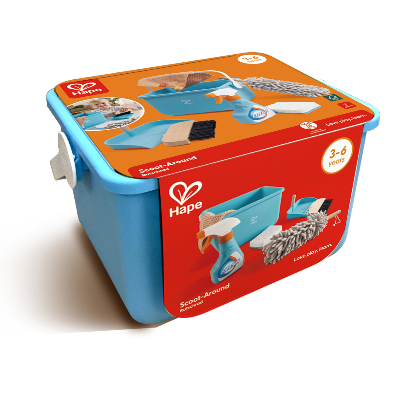 Jucarie - Set de curatenie cu galeata pentru copii (7 piese) [2]