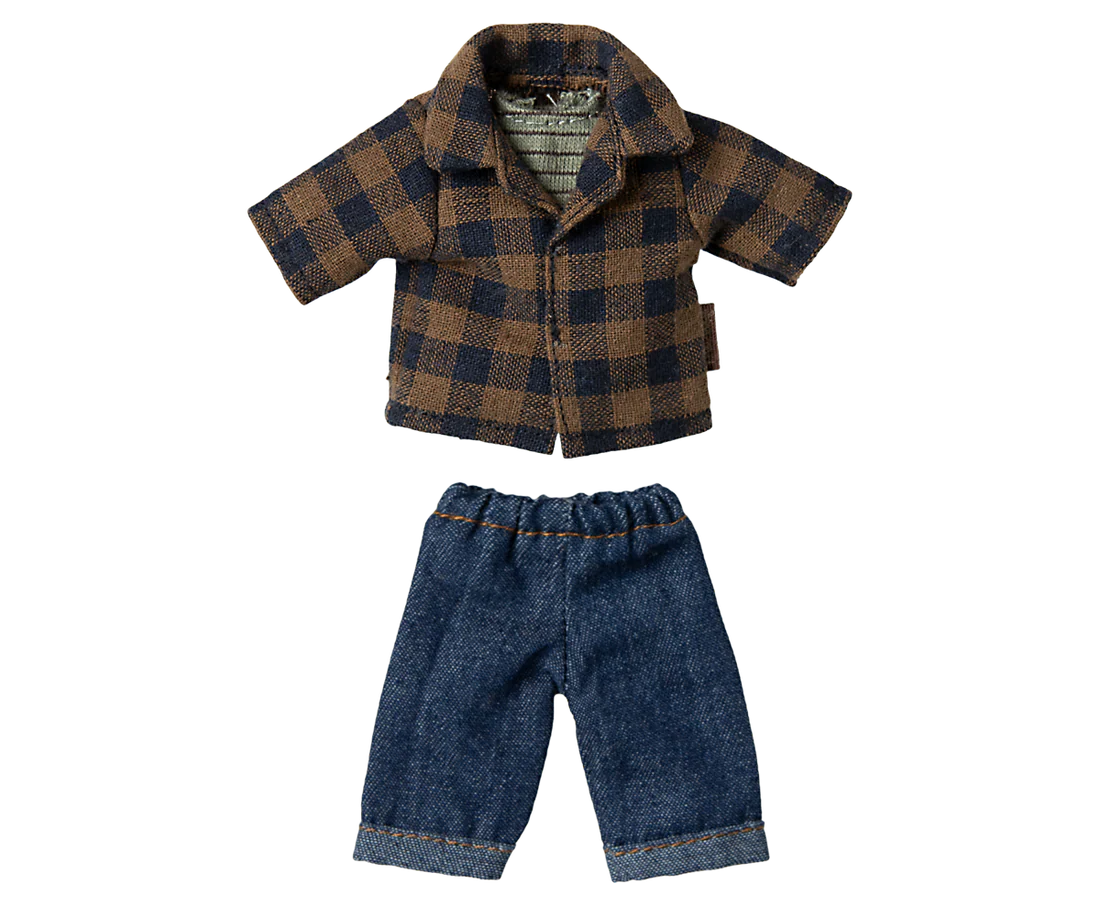 JUCARIE TEXTILA MAILEG - Tată șoarece - Maro deschis [4]