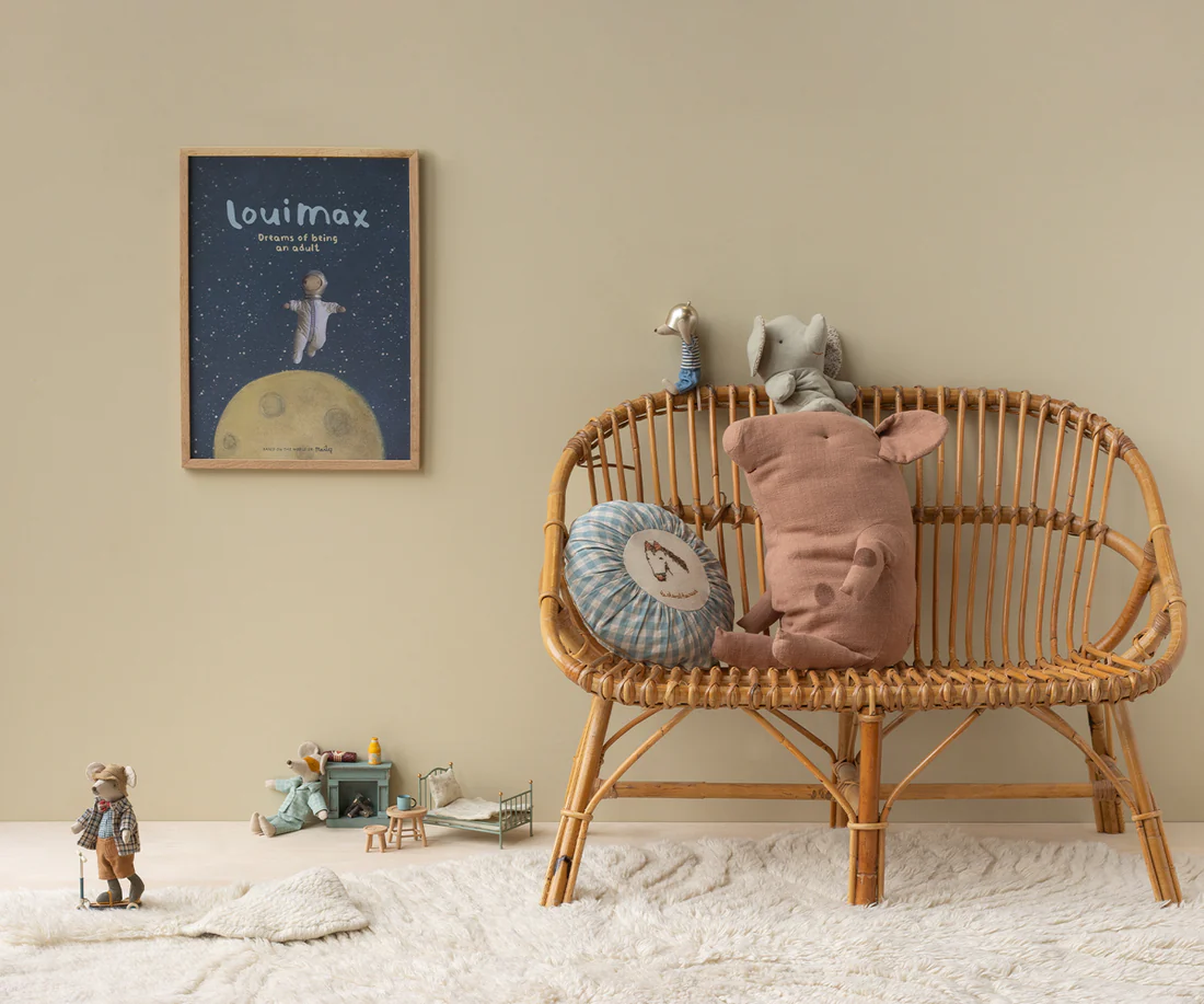 JUCARIE TEXTILA MAILEG  - Prieteni de safari, Elefant, Mic - Gri [4]