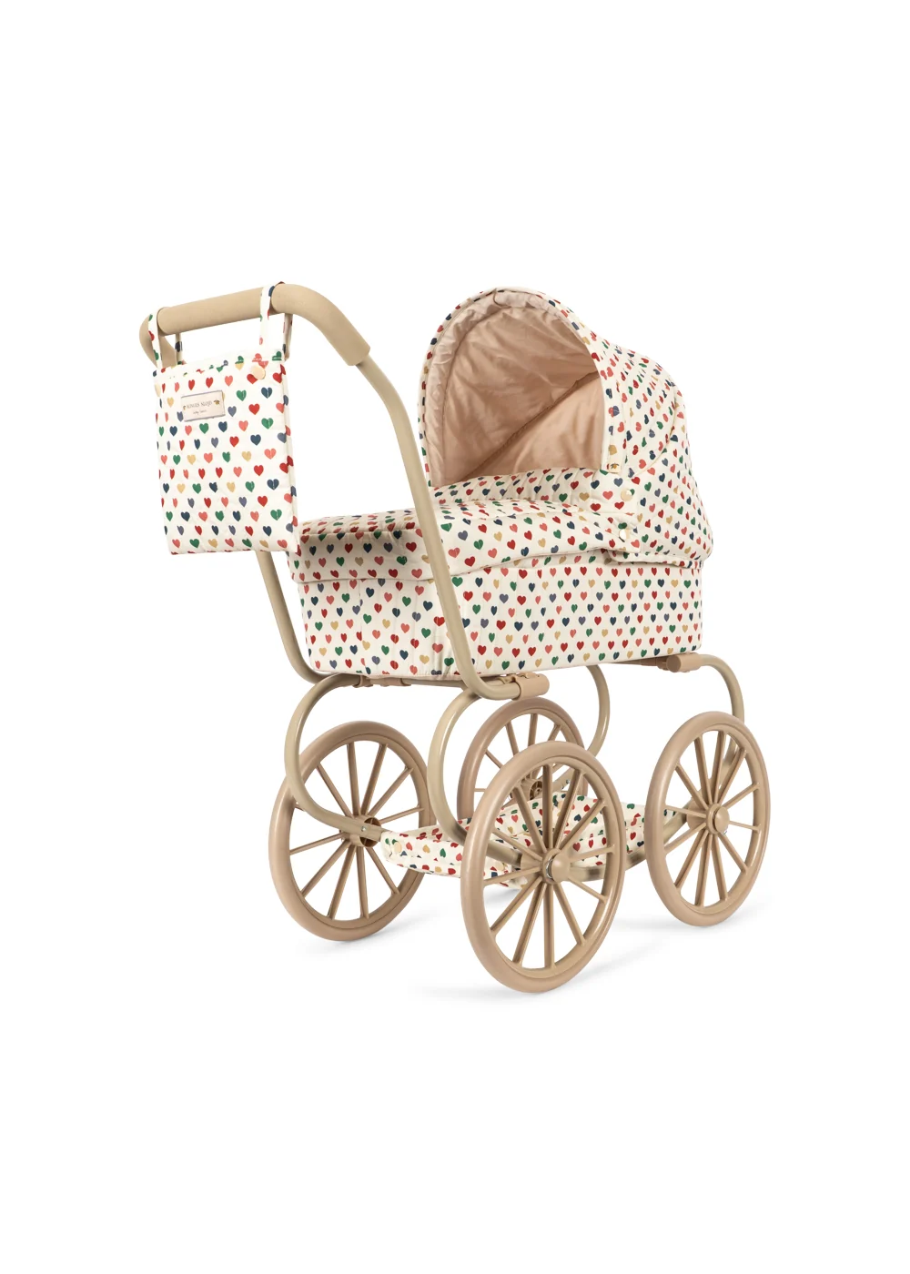 Konges Sløjd - accesorii - Cărucior de păpușă Minnie - inimi colorate [5]