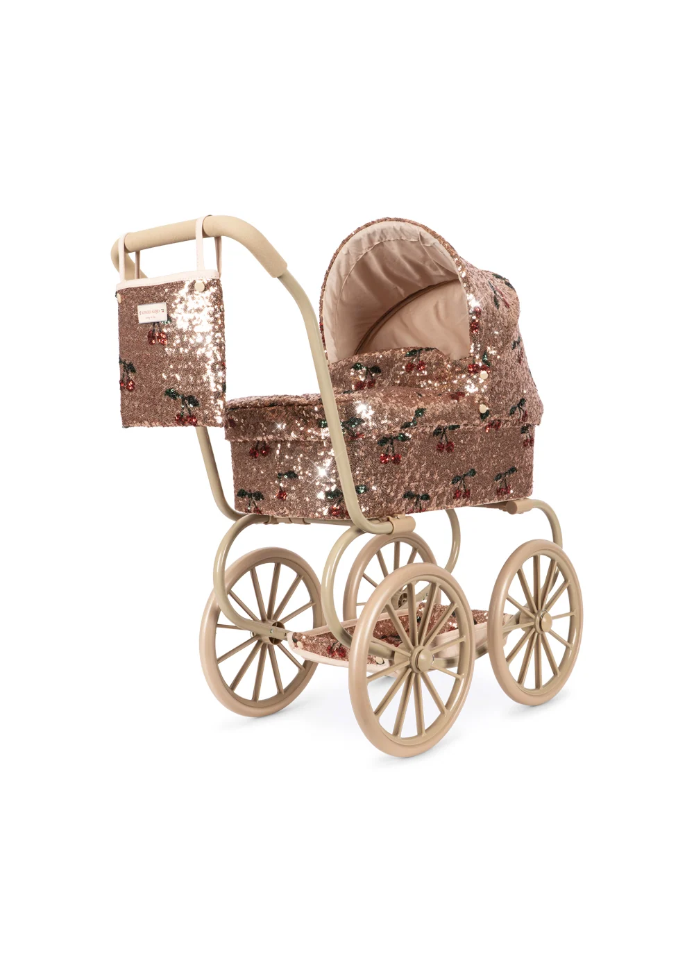 Konges Sløjd - accesorii - Cărucior de păpușă Minnie strălucitor - Cirese Paiete [4]