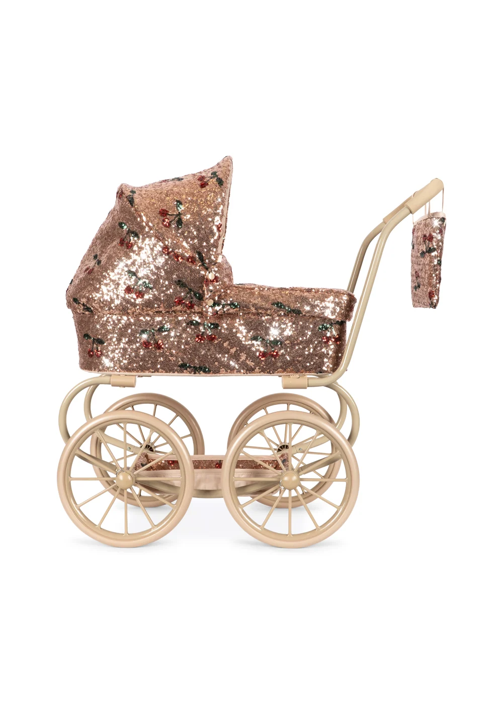 Konges Sløjd - accesorii - Cărucior de păpușă Minnie strălucitor - Cirese Paiete [5]
