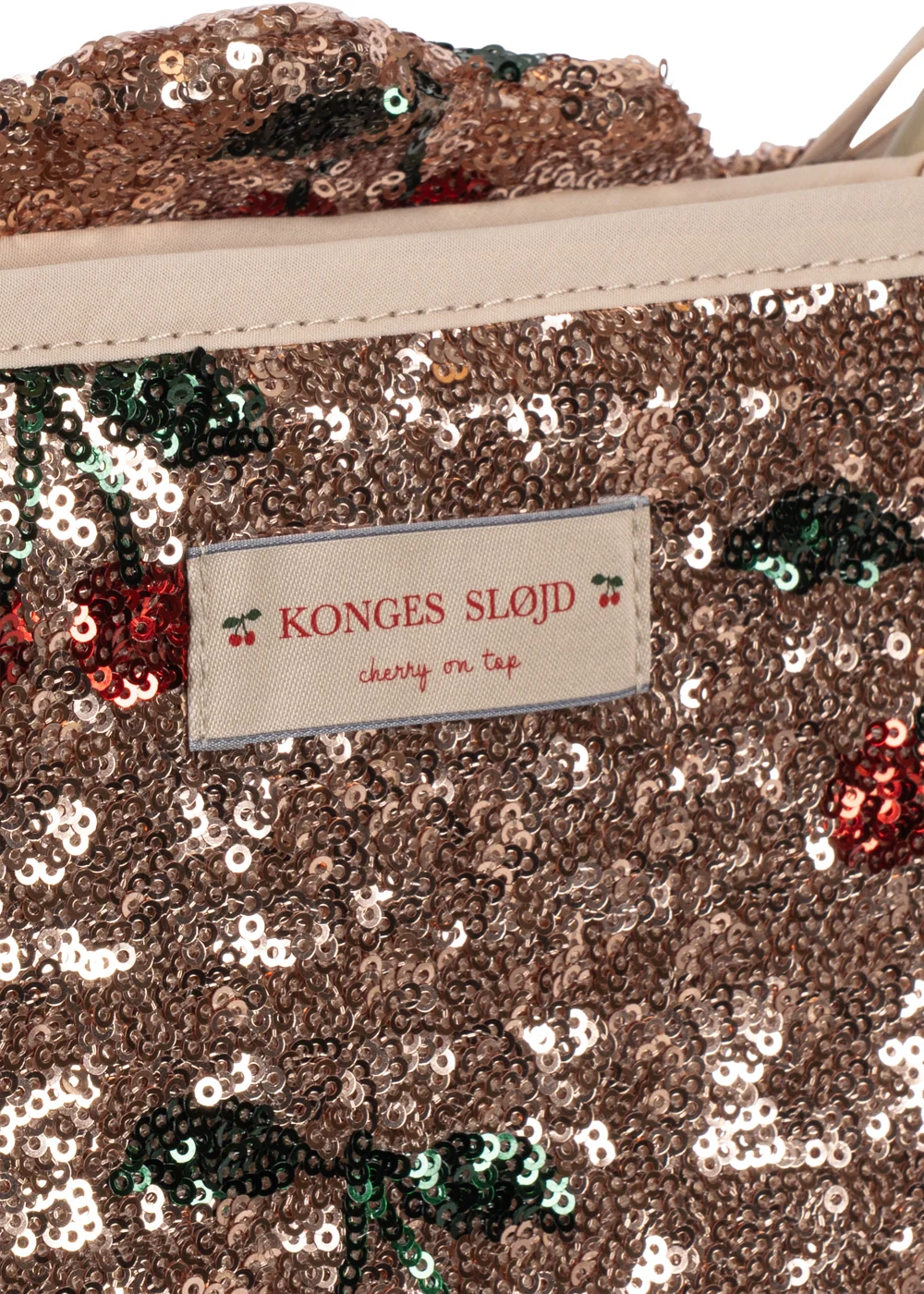 Konges Sløjd - accesorii - Cărucior de păpuși strălucitor - Paiete cirese [4]