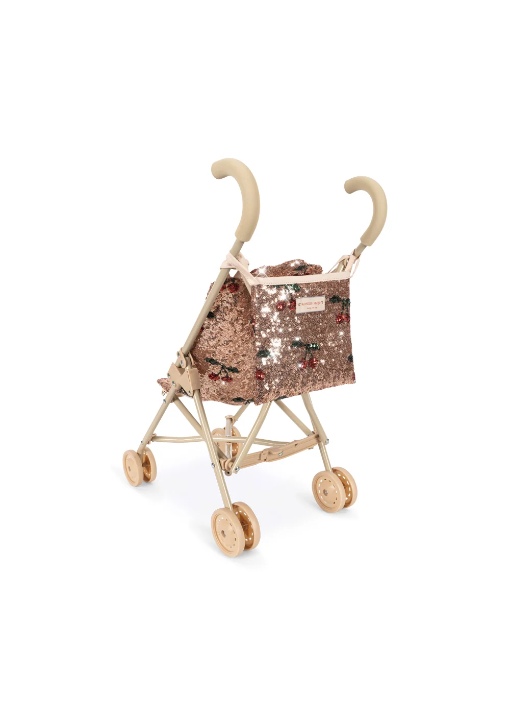 Konges Sløjd - accesorii - Cărucior de păpuși strălucitor - Paiete cirese [2]