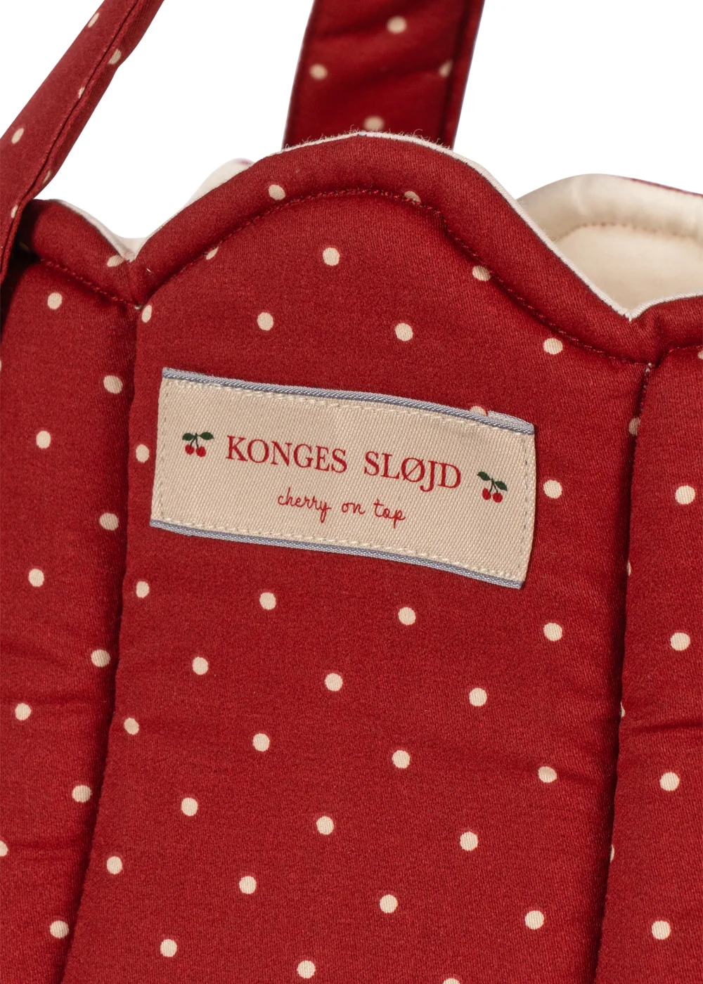 Konges Sløjd - accesorii - landou păpuși - rosu cu puncte albe [3]