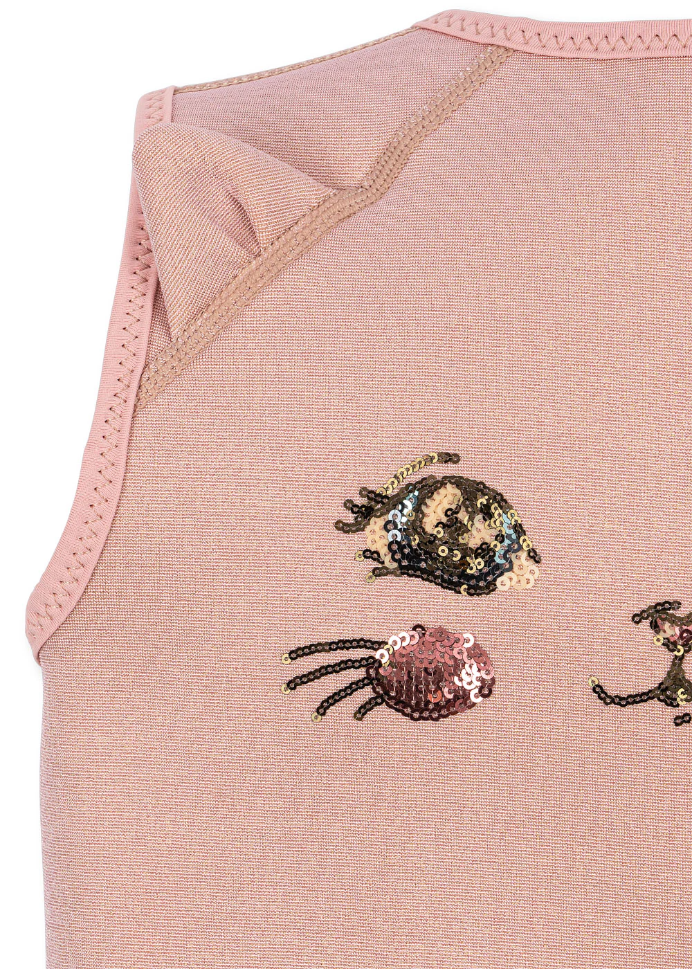 Konges Sløjd - VESTĂ DE ÎNOT KITTY roz pudrat [9]