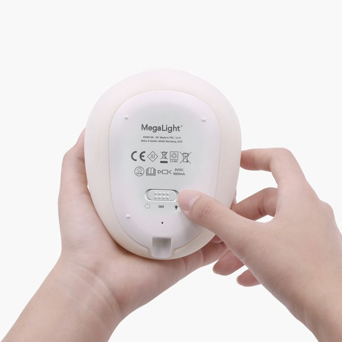 Lampă de noapte pentru copii MegaLight LED MOMO MOON RGB reglabilă [4]