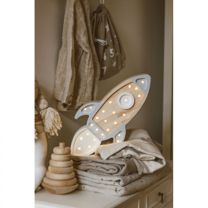 Lampa LITTLE LIGHTS Racheta, Grey Wood [3]