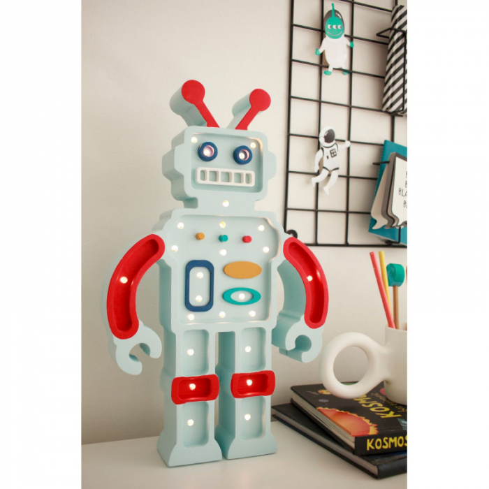 Lampa LITTLE LIGHTS Robot, Metalic Blue [3]
