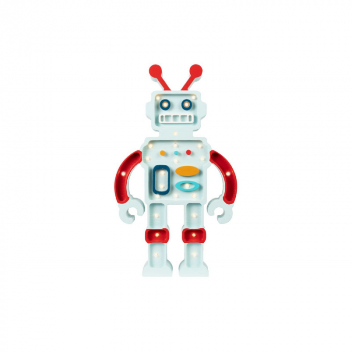 Lampa LITTLE LIGHTS Robot, Metalic Blue [4]