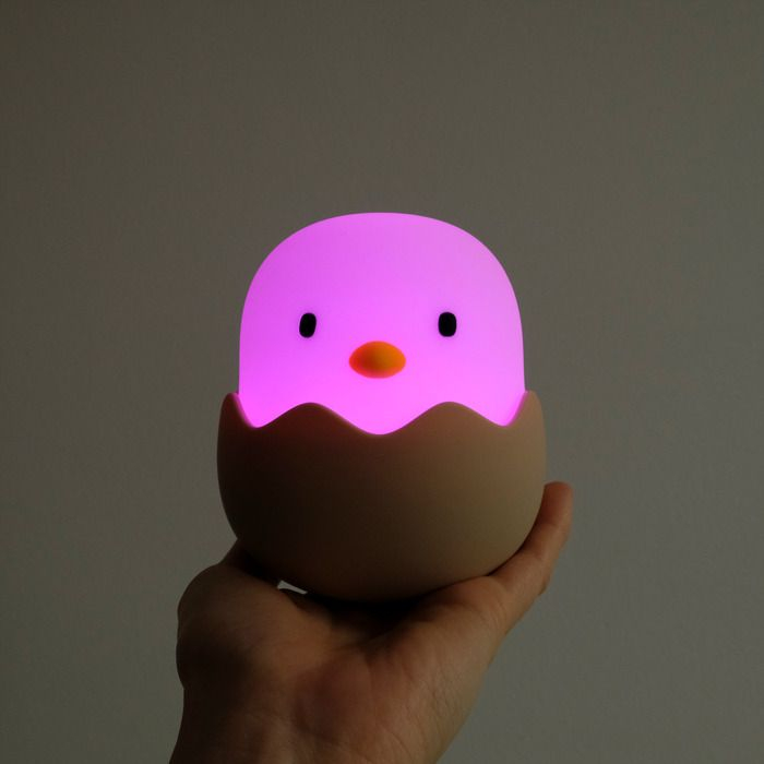Lampă MegaLight LED tip pui EGGY EGG RGB reglabilă cu baterie [2]