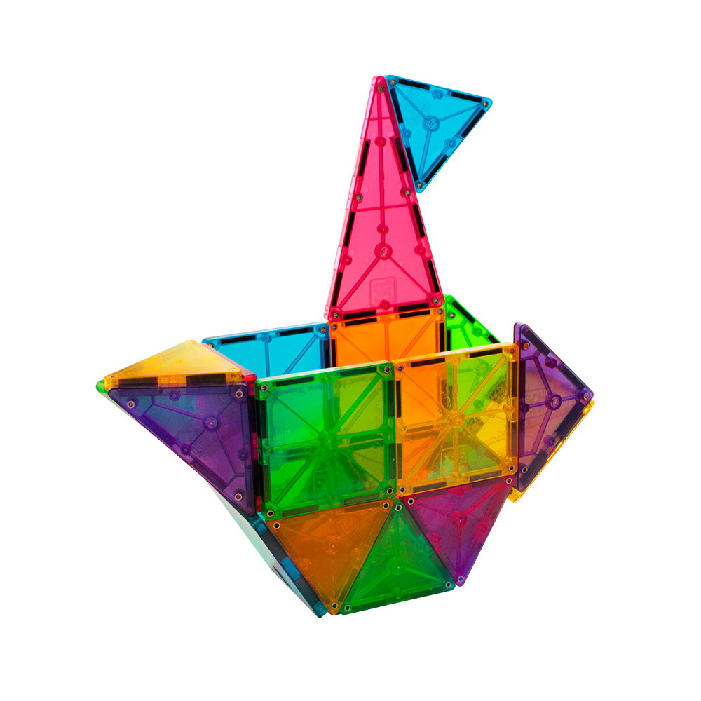 MAGNA-TILES Clear Colors, set magnetic 32 piese [4]
