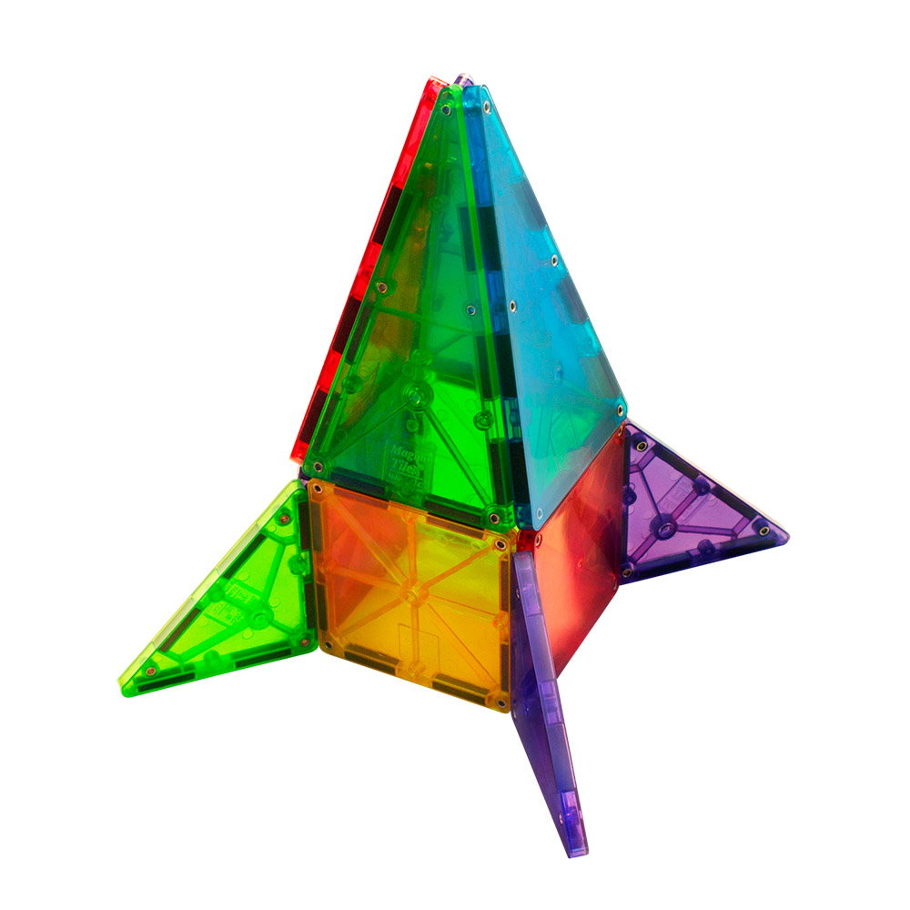 MAGNA-TILES Clear Colors, set magnetic 32 piese [2]