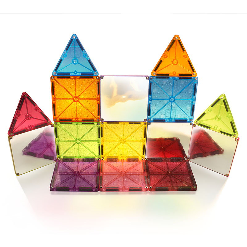MAGNA-TILES Stardust cu sclipici si oglinzi 15 piese [4]
