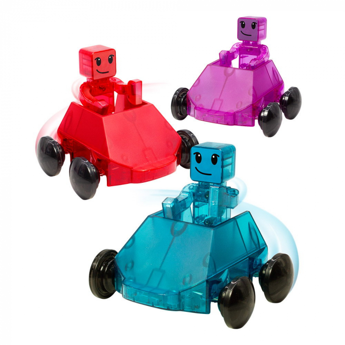 Magna Tiles Dashers, set magnetic 6 piese [3]