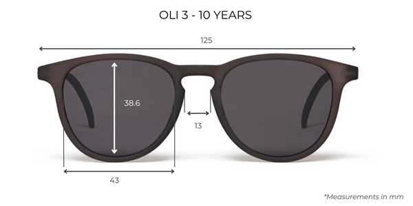 OCHELARI DE SOARE POLARIZAȚI COPII 3+ ANI ( 3-10 ani)  OLI | BLACK FADE [4]