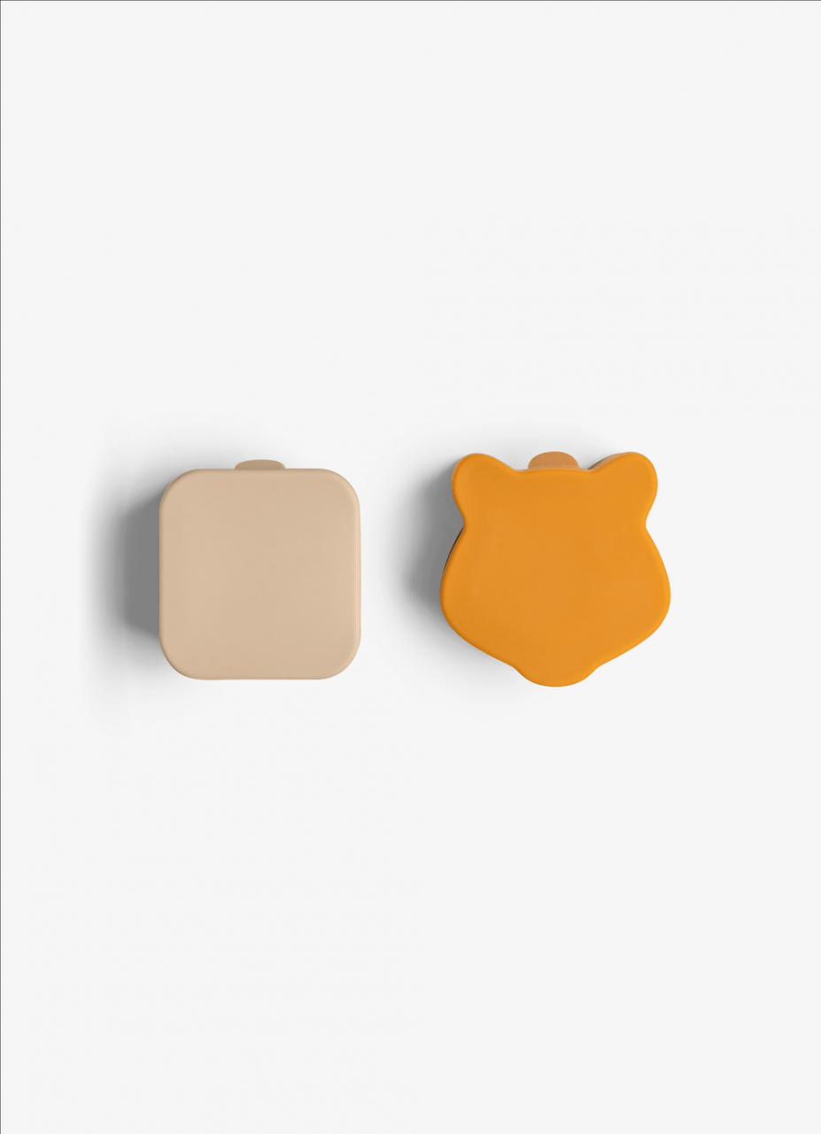 Organizatoare pentru caserola de prânz - Set de 4 bucati - Beige/Caramel/Plum [2]