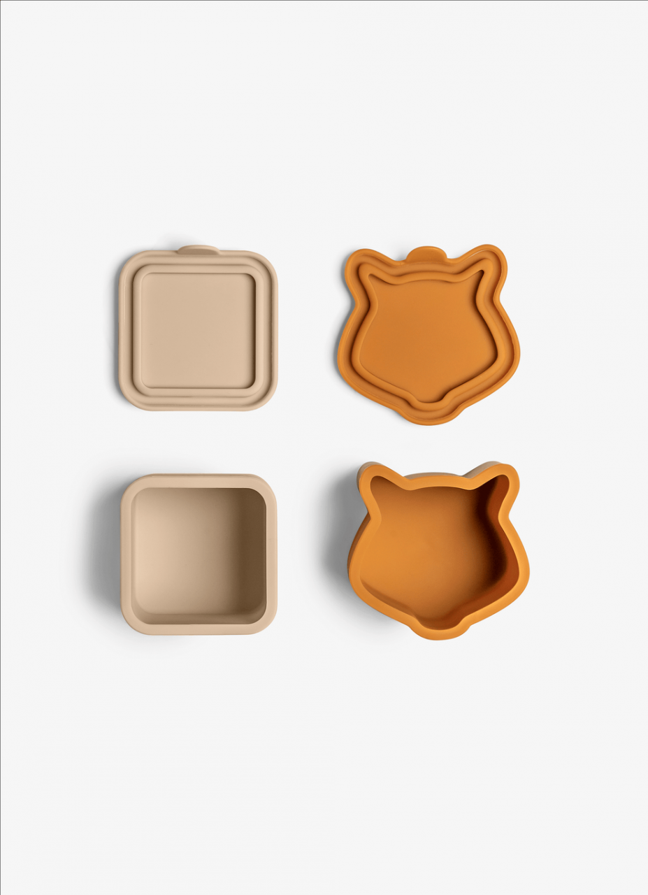 Organizatoare pentru caserola de prânz - Set de 4 bucati - Beige/Caramel/Plum [3]