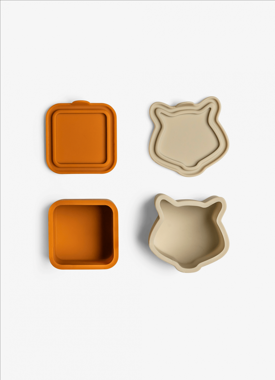 Organizatoare pentru caserola de prânz - Set de 4 bucati - Caramel/Verde/Gri [5]