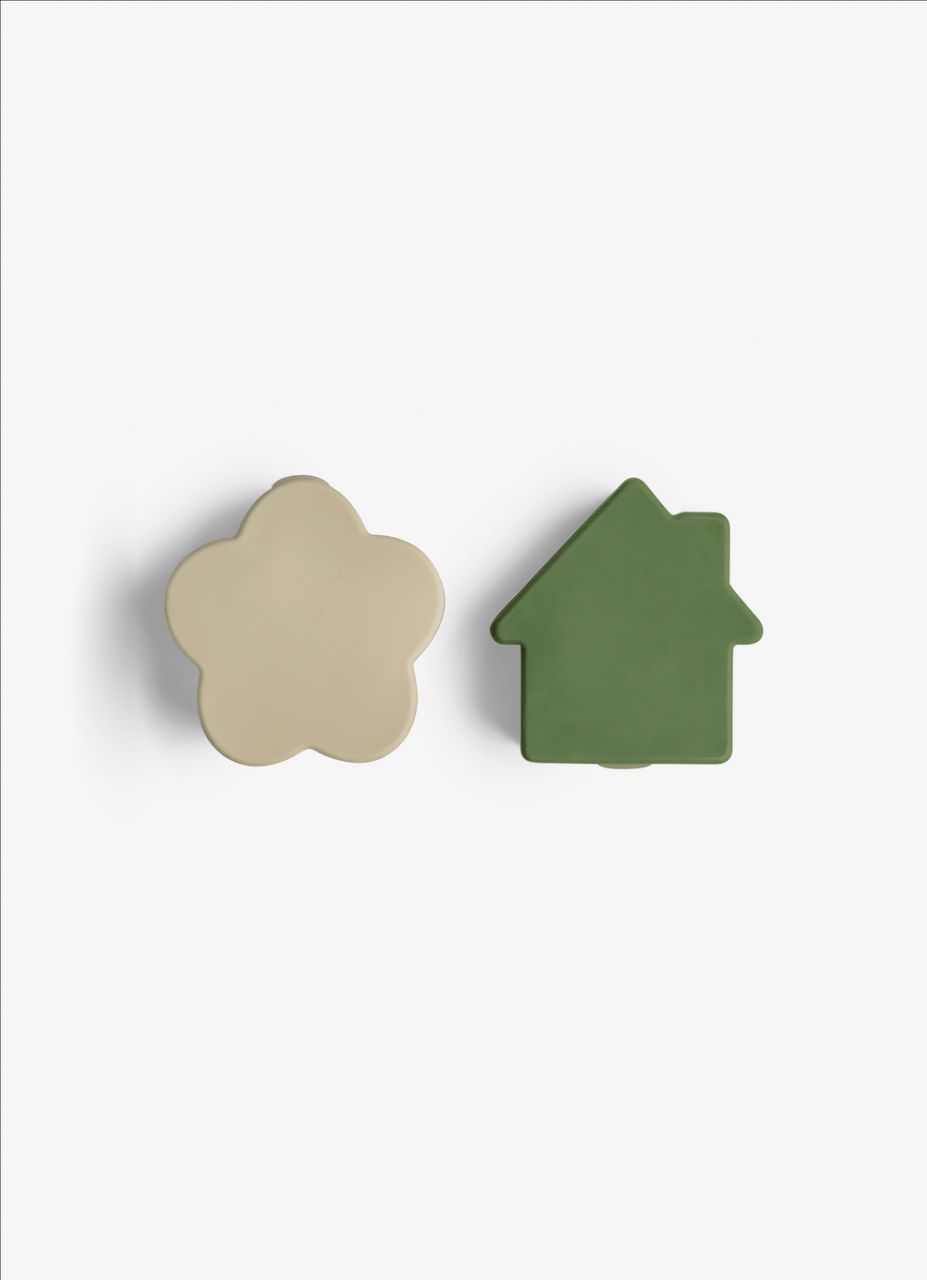 Organizatoare pentru caserola de prânz - Set de 4 bucati - Caramel/Verde/Gri [2]