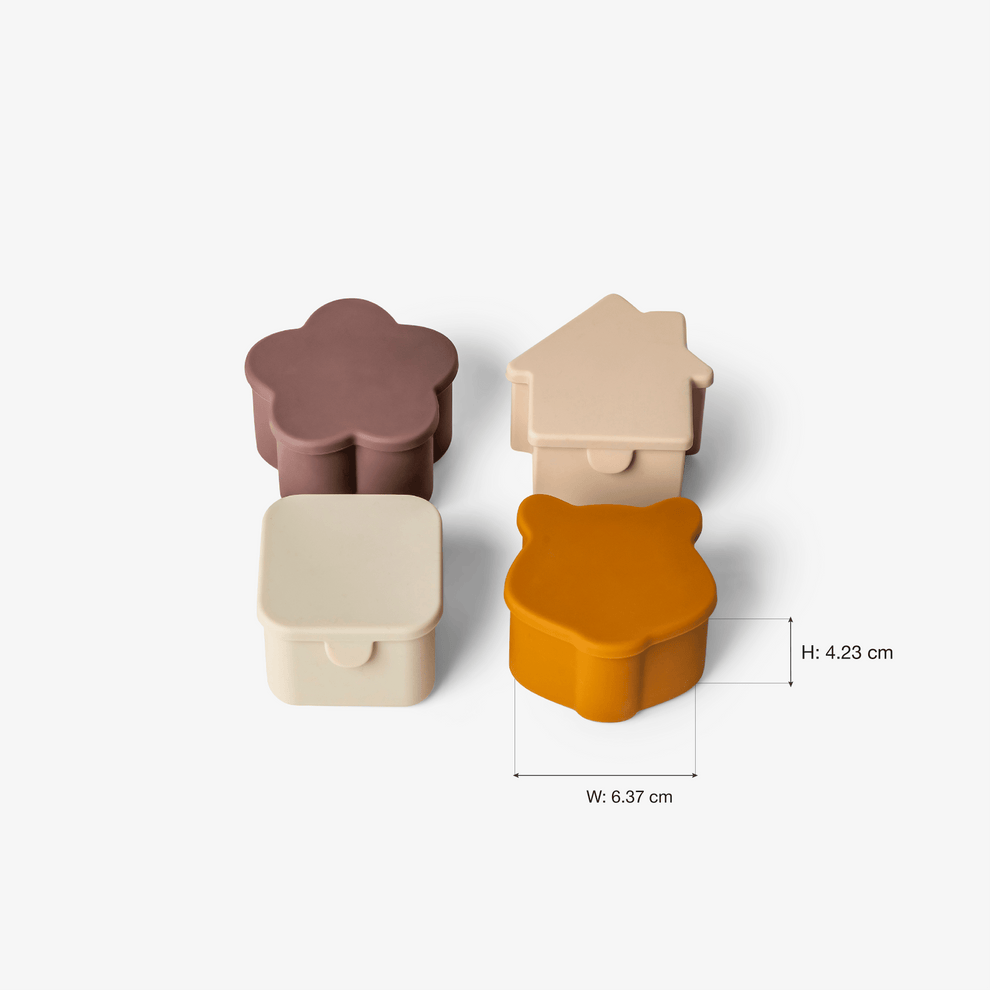 Organizatoare pentru caserola de prânz - Set de 4 bucati - Caramel/Verde/Gri [7]