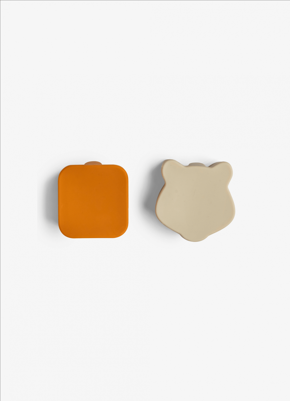 Organizatoare pentru caserola de prânz - Set de 4 bucati - Caramel/Verde/Gri [4]