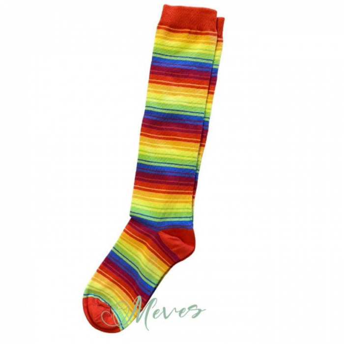 Șosete bumbac organic pana la genunchi - Rainbow Stripes [1]