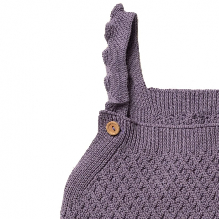 Pantaloni Alma, bumbac organic, mov, Hanevild [3]